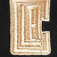 Women's Pro Standard  Black LA Clippers Glam Cropped Pullover Sweatshirt