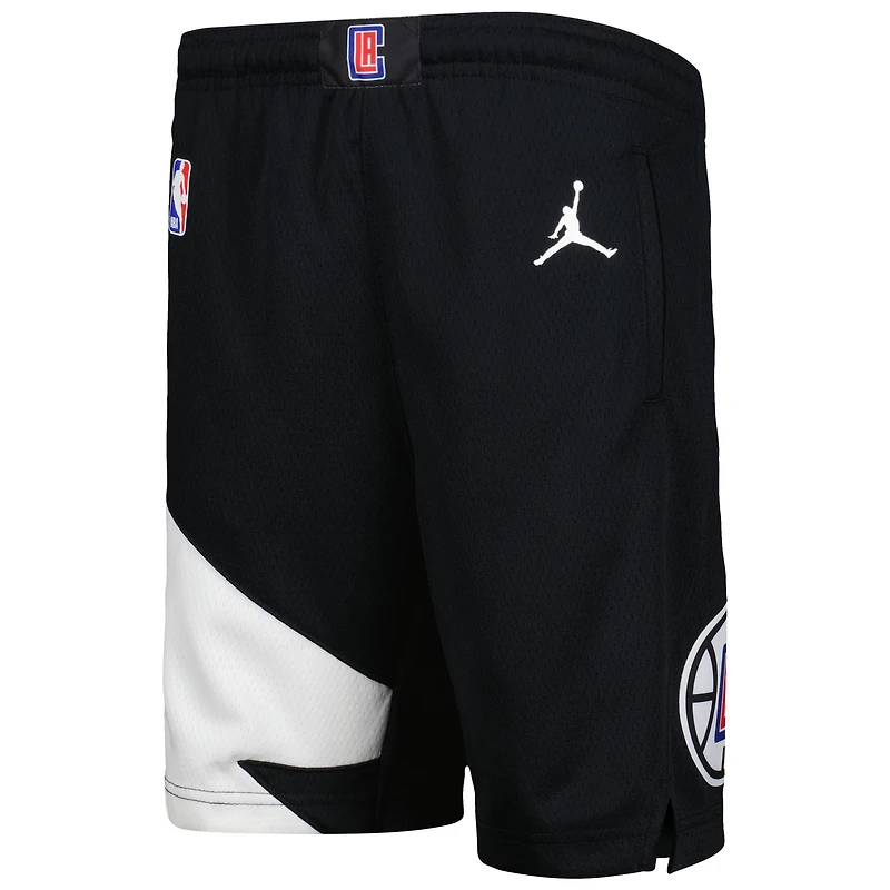 Youth Jordan Brand Black LA Clippers Statement Edition Swingman Performance Shorts