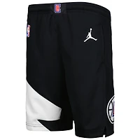 Youth Jordan Brand Black LA Clippers Statement Edition Swingman Performance Shorts
