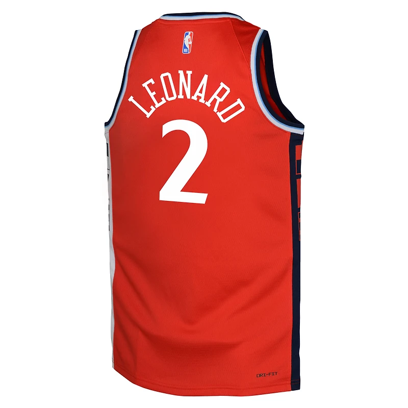Youth Jordan Brand Kawhi Leonard Red LA Clippers Swingman Jersey - Statement Edition