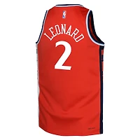 Youth Jordan Brand Kawhi Leonard Red LA Clippers Swingman Jersey - Statement Edition
