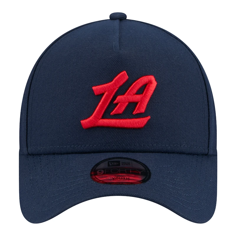 Casquette ajustable New Era LA Clippers 9FORTY bleu marine pour jeunes