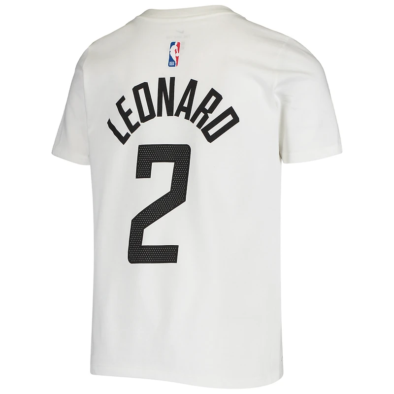 T-shirt de performance Nike Kawhi Leonard LA Clippers avec nom et numéro pour jeune