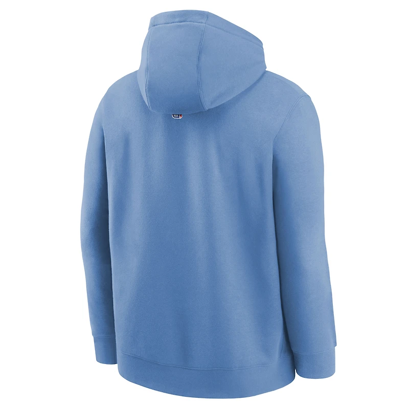 Youth Nike  Light Blue LA Clippers 2024/25 City Edition Club Fleece Pullover Hoodie