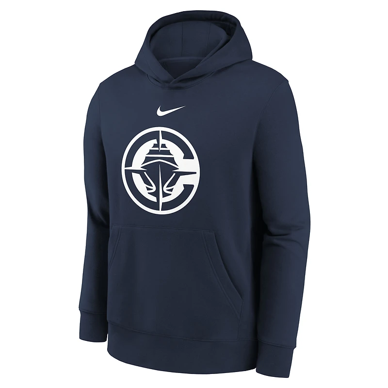 Youth Nike Navy LA Clippers 2025/26 Club Fleece Hoodie