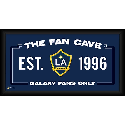 LA Galaxy Framed 10" x 20" Fan Cave Collage