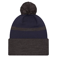 Men's New Era  Navy LA Galaxy 2025 Kickoff Cuffed Knit Hat with Pom