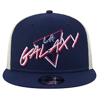 Men's New Era  Navy LA Galaxy Neon 9FIFTY Snapback Hat