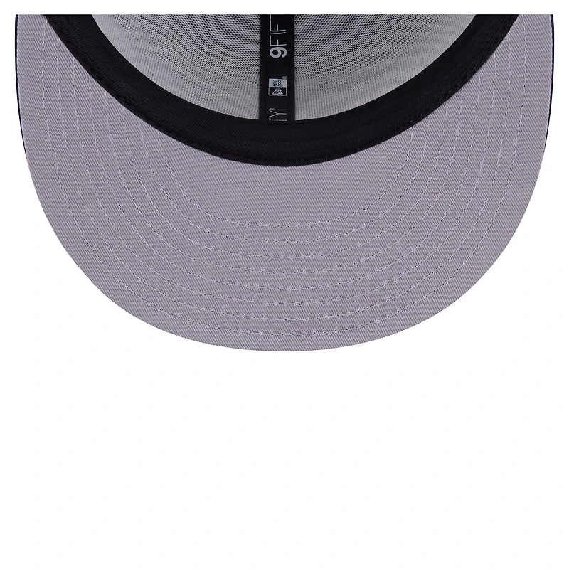 Men's New Era  Navy LA Galaxy Neon 9FIFTY Snapback Hat