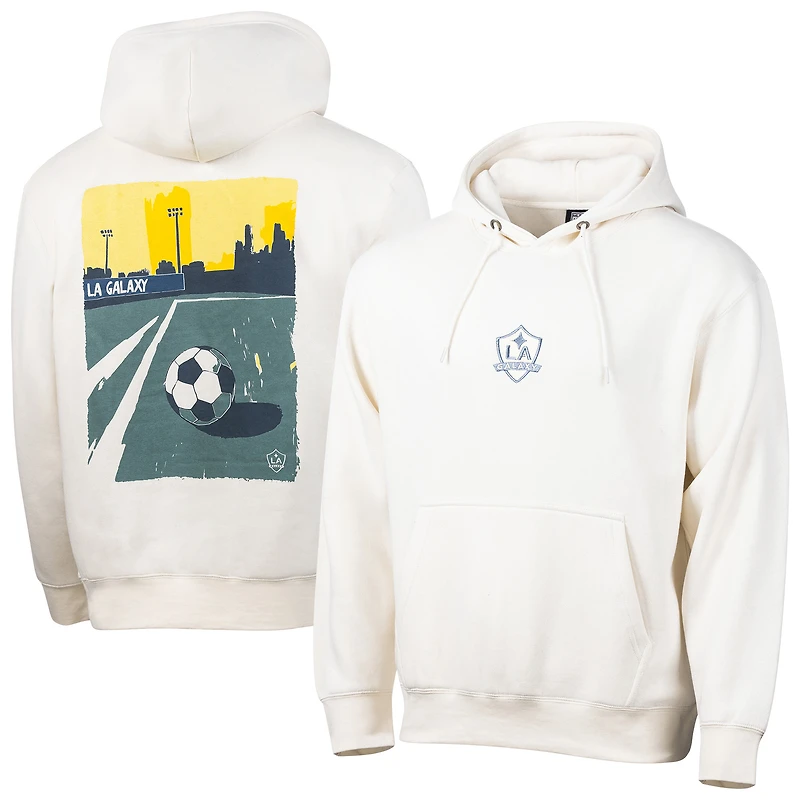 Sweat à capuche décontracté crème LA Galaxy On The Go pour homme