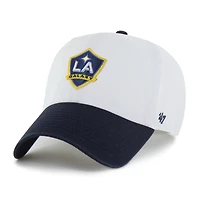 Men's '47  White LA Galaxy Two-Tone Clean Up Adjustable Hat