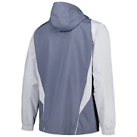 Veste à capuche raglan adidas Charcoal LA Galaxy All-Weather pour homme