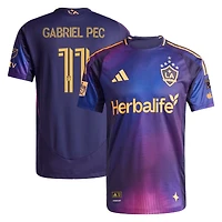 Men's adidas Gabriel Pec Navy LA Galaxy 2025 RIZON On-Field Authentic Jersey