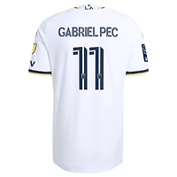 Maillot authentique adidas Gabriel Pec blanc LA Galaxy 2026 The VeloCITY Kit pour homme