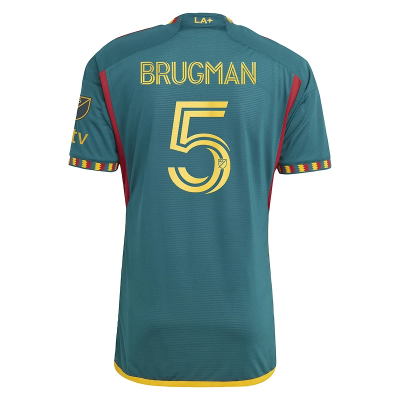 Men's adidas Gastón Brugman Green LA Galaxy 2023 Kit Authentic Player Jersey