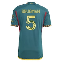 Men's adidas Gastón Brugman Green LA Galaxy 2023 Kit Authentic Player Jersey