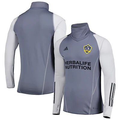 Haut adidas COLD.RDY LA Galaxy Warm Raglan gris pour homme