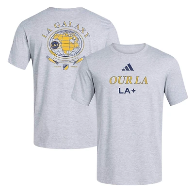 Men's adidas Heather Gray LA Galaxy World Pitch T-Shirt