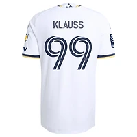 Men's adidas João Klauss White LA Galaxy 2026 The VeloCITY Kit On-Field Authentic Patch Jersey