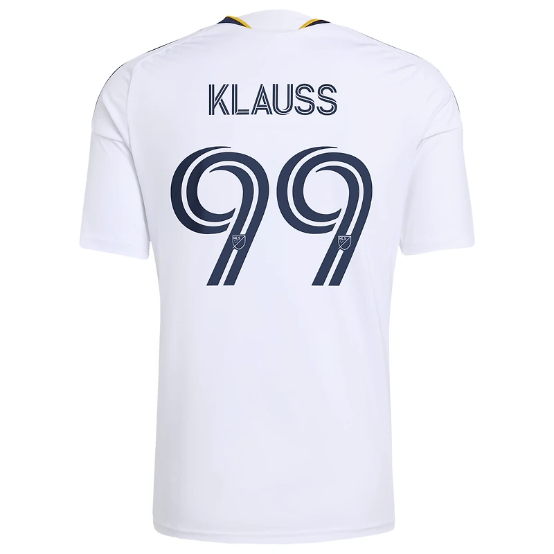 Maillot réplique adidas João Klauss blanc LA Galaxy 2026 The VeloCITY pour homme