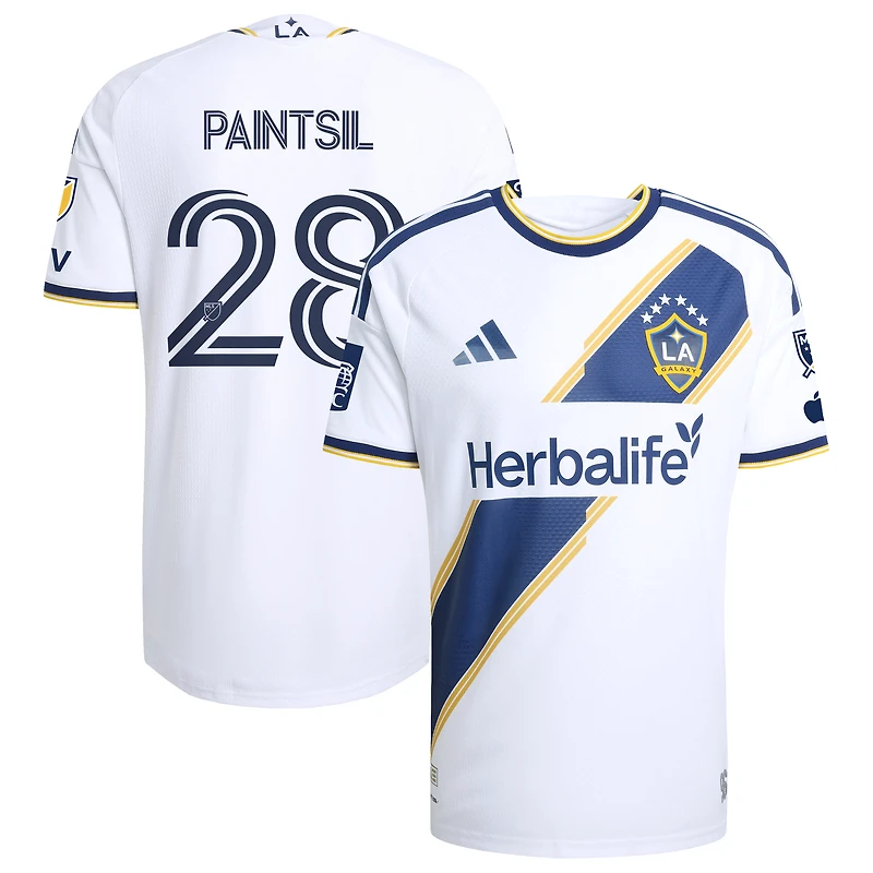 Men's adidas Joseph Paintsil White LA Galaxy 2026 The VeloCITY Kit On-Field Authentic Patch Jersey