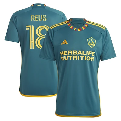 Men's adidas Marco Reus Green LA Galaxy 2024 Kit Replica Player Jersey
