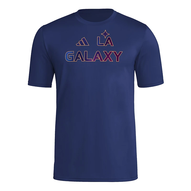 Men's adidas Navy LA Galaxy 2025 Jersey Hook AEROREADY T-Shirt