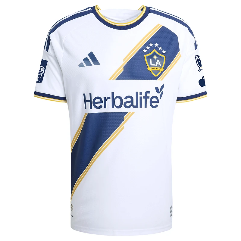 Maillot authentique adidas Riqui Puig blanc LA Galaxy 2026 The VeloCITY Kit pour homme