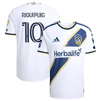 Men's adidas Riqui Puig White LA Galaxy 2026 The VeloCITY Kit On-Field Authentic Patch Jersey