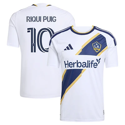 Men's adidas Riqui Puig White LA Galaxy 2026 The VeloCITY Kit Replica Jersey