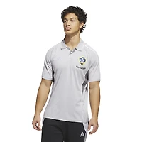 Polo d'entraînement adidas Silver LA Galaxy 2025 pour homme