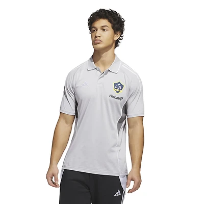 Polo d'entraînement adidas Silver LA Galaxy 2025 pour homme