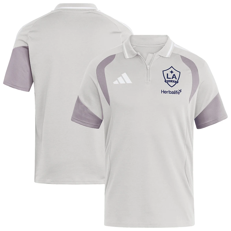 Polo de compétition LA Galaxy 2026 Tiro adidas argenté pour homme