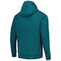 Sweat à capuche adidas LA Galaxy 2023 Player Travel pour homme, bleu sarcelle