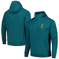Sweat à capuche adidas LA Galaxy 2023 Player Travel pour homme, bleu sarcelle