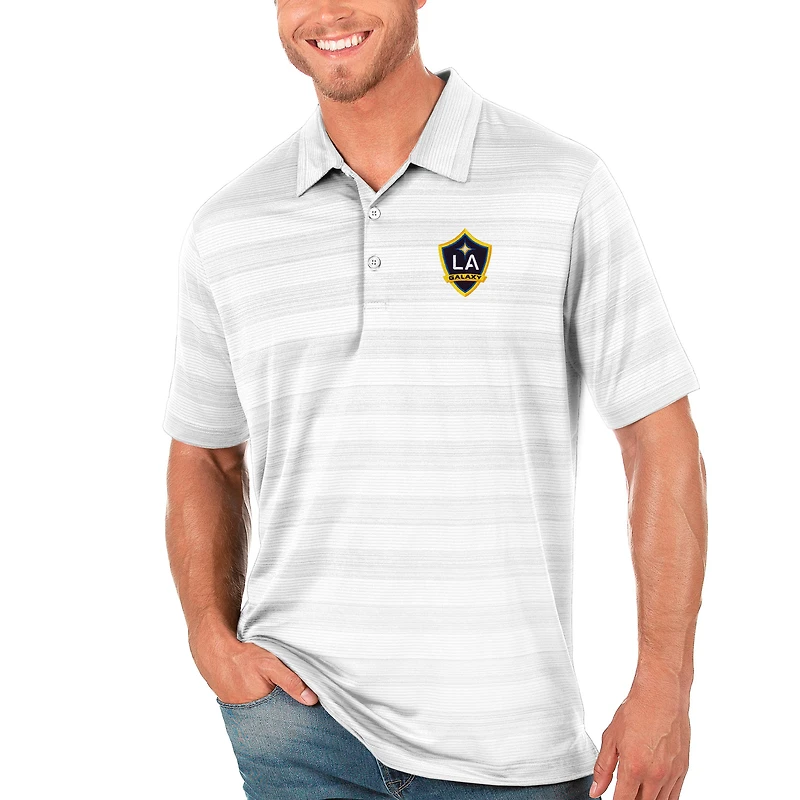 Polo Antigua blanc LA Galaxy Compass pour homme