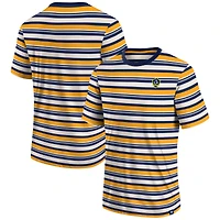 Men's Fanatics Gold LA Galaxy Shot Clock Stripe T-Shirt