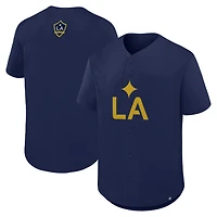 Maillot à boutons Fanatics Navy LA Galaxy Maximum Intensity pour homme