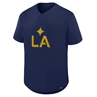 Maillot à boutons Fanatics Navy LA Galaxy Maximum Intensity pour homme