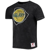 T-shirt noir Mitchell & Ness LA Galaxy Since '96 Mineral Wash pour homme