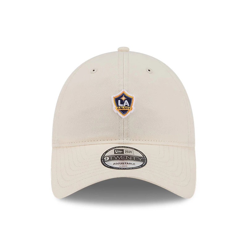 Casquette ajustable New Era beige LA Galaxy Micro Team Logo 9TWENTY pour homme