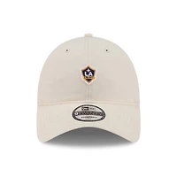 Casquette ajustable New Era beige LA Galaxy Micro Team Logo 9TWENTY pour homme