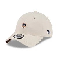 Casquette ajustable New Era beige LA Galaxy Micro Team Logo 9TWENTY pour homme