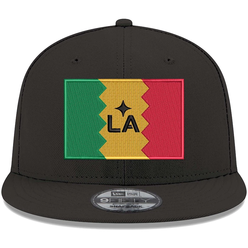 Casquette Snapback LA Galaxy Jersey Hook 9FIFTY New Era noire pour homme