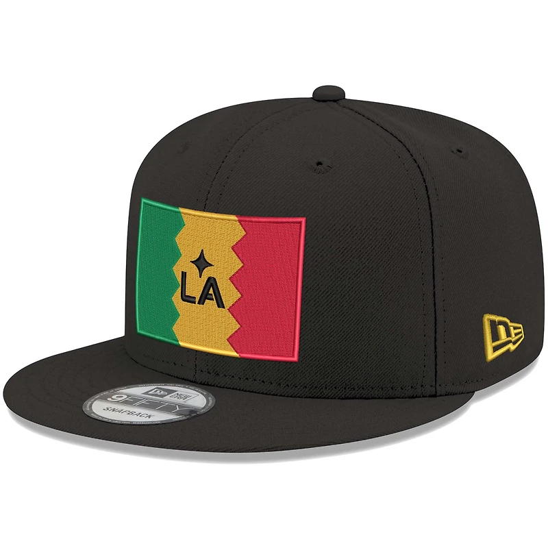 Casquette Snapback LA Galaxy Jersey Hook 9FIFTY New Era noire pour homme