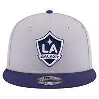 Men's New Era Gray LA Galaxy Color Pack Two-Tone 9FIFTY Snapback Hat