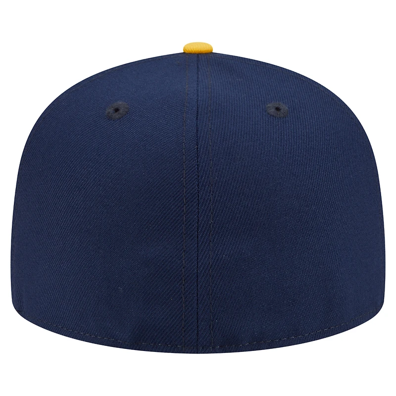 Men's New Era  Navy LA Galaxy 2025 Kickoff 59FIFTY Fitted Hat