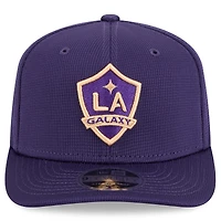 Men's New Era  Purple LA Galaxy 2025 Jersey Hook 9SEVENTY Stretch-Snap Hat