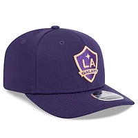 Men's New Era  Purple LA Galaxy 2025 Jersey Hook 9SEVENTY Stretch-Snap Hat