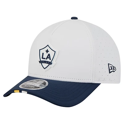 Casquette New Era blanche LA Galaxy 2026 MLS Kick Off 9FORTY M-Crown à monture ajustable
